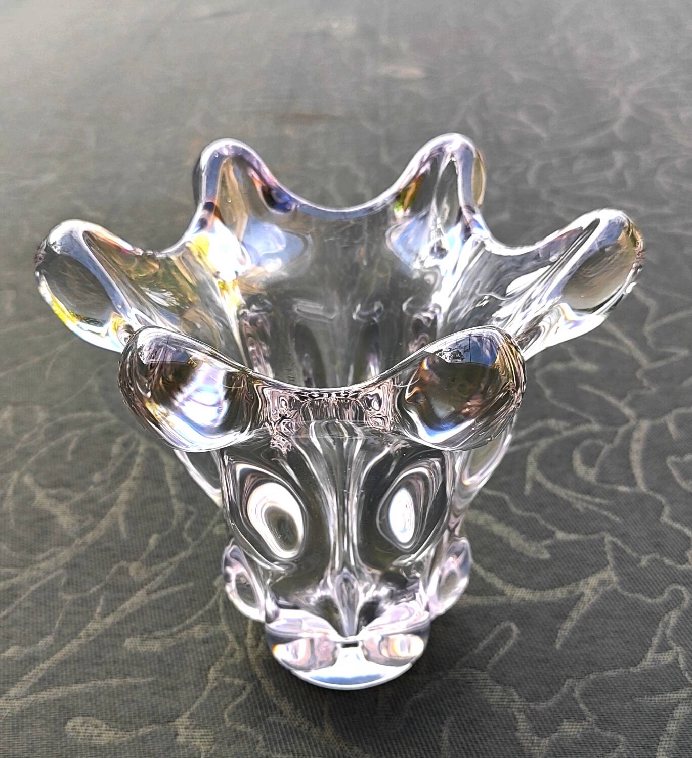 Crystal vase called giraffe head