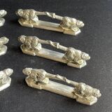 6 zoomorphic knife holders - Orfèvrerie REX