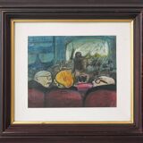 Scène de théâtre  - Pastel sur papier
