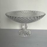 Grande coupe sur pied en verre