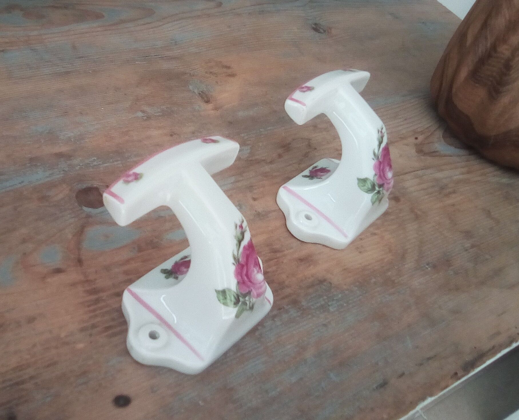 Pair of coat hooks old brothers Chapus limoges