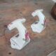 Pair of coat hooks old brothers Chapus limoges