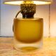 Murano glass table lamp engraved by Paolo Venini, 1960s, set of 2