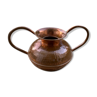 Pot Villedieu in hammered copper