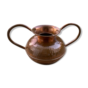 Pot Villedieu en cuivre martelé