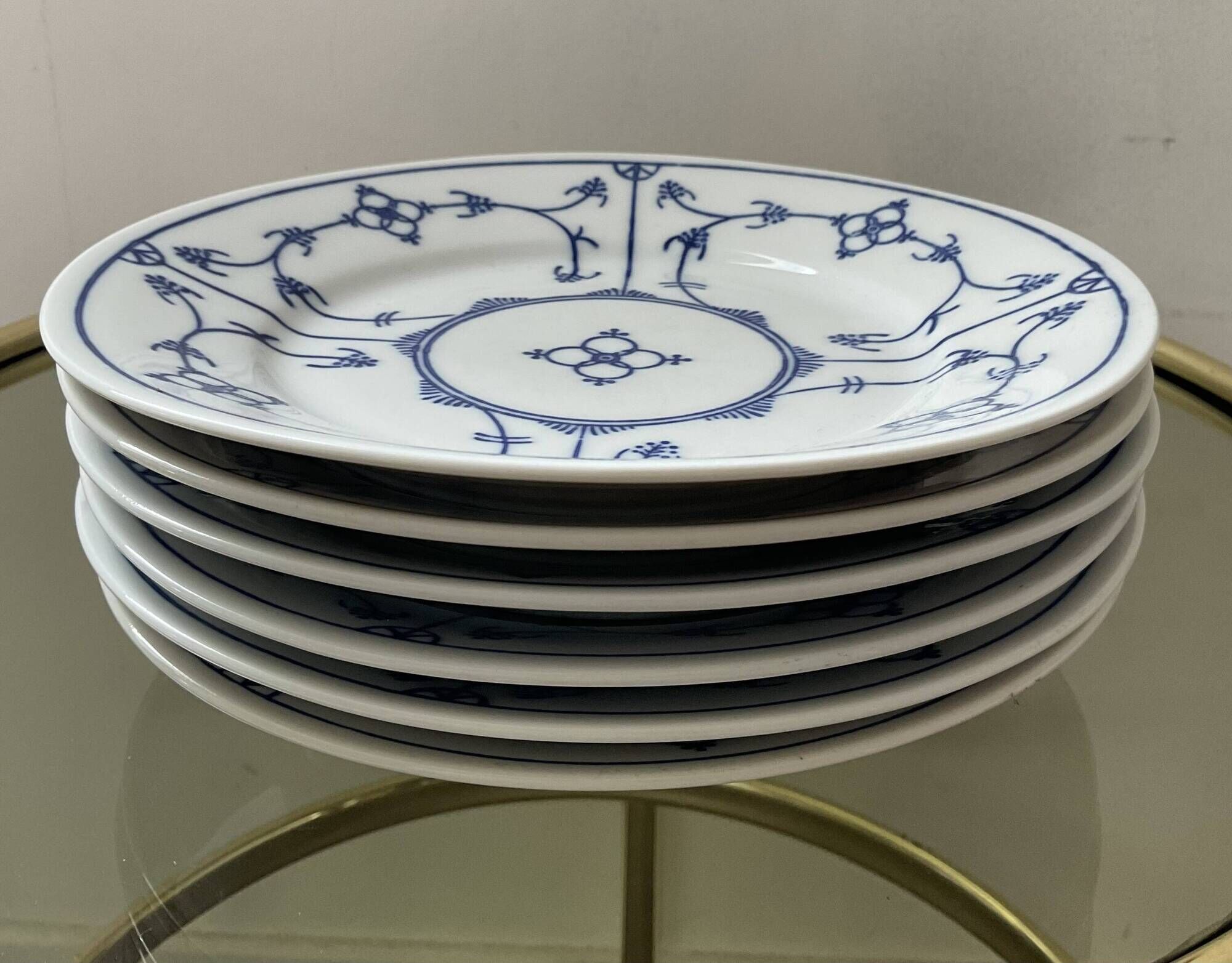 Set of 6 vintage porcelain dessert plates Germany
