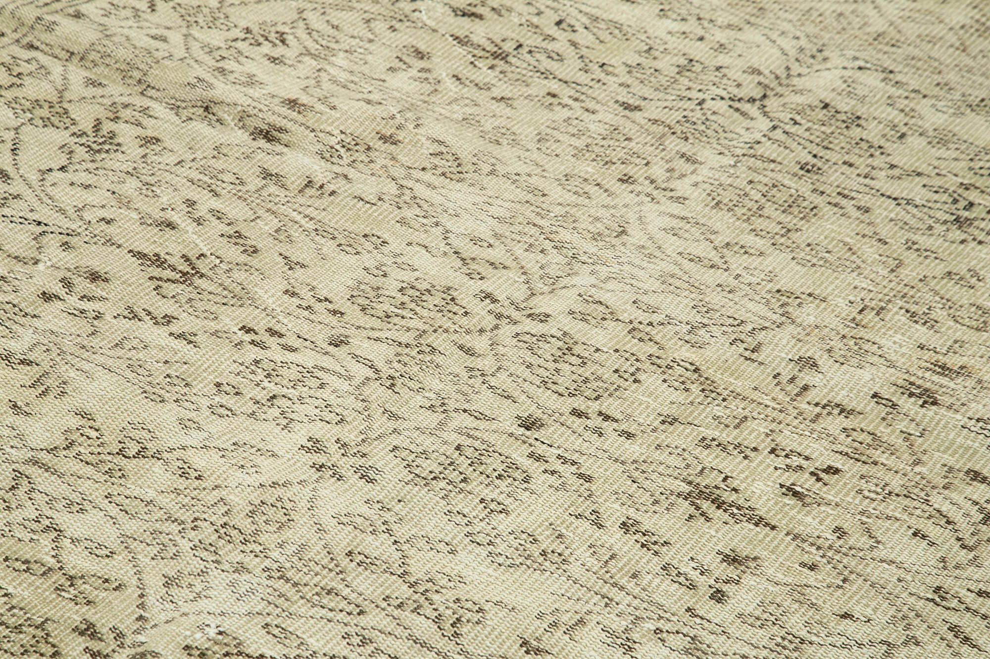 Handmade contemporary oriental beige carpet 190 cm x 295 cm