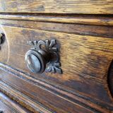 Antique solid carved sideboard