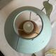 Lampe boule en bois années 70