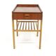Scandinavian bedside table in teak and oak, Sweden, 1960