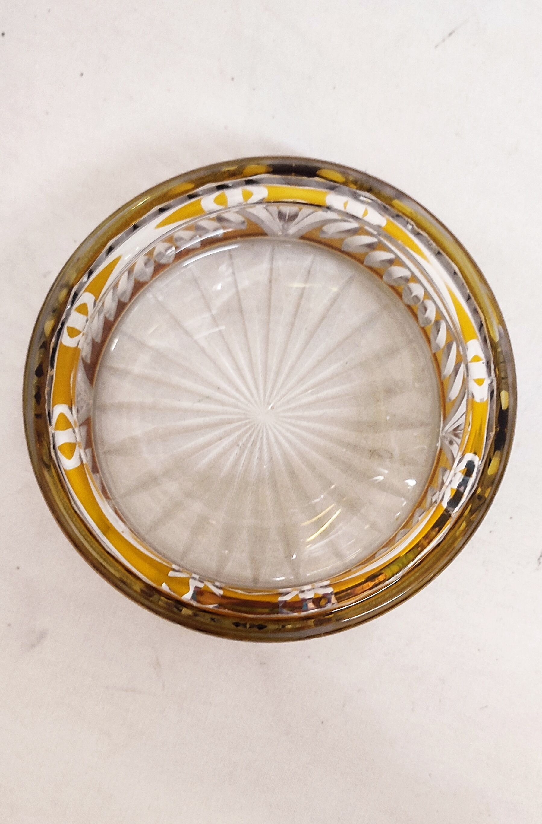 Bohemian glass box Czech Republic 1960s