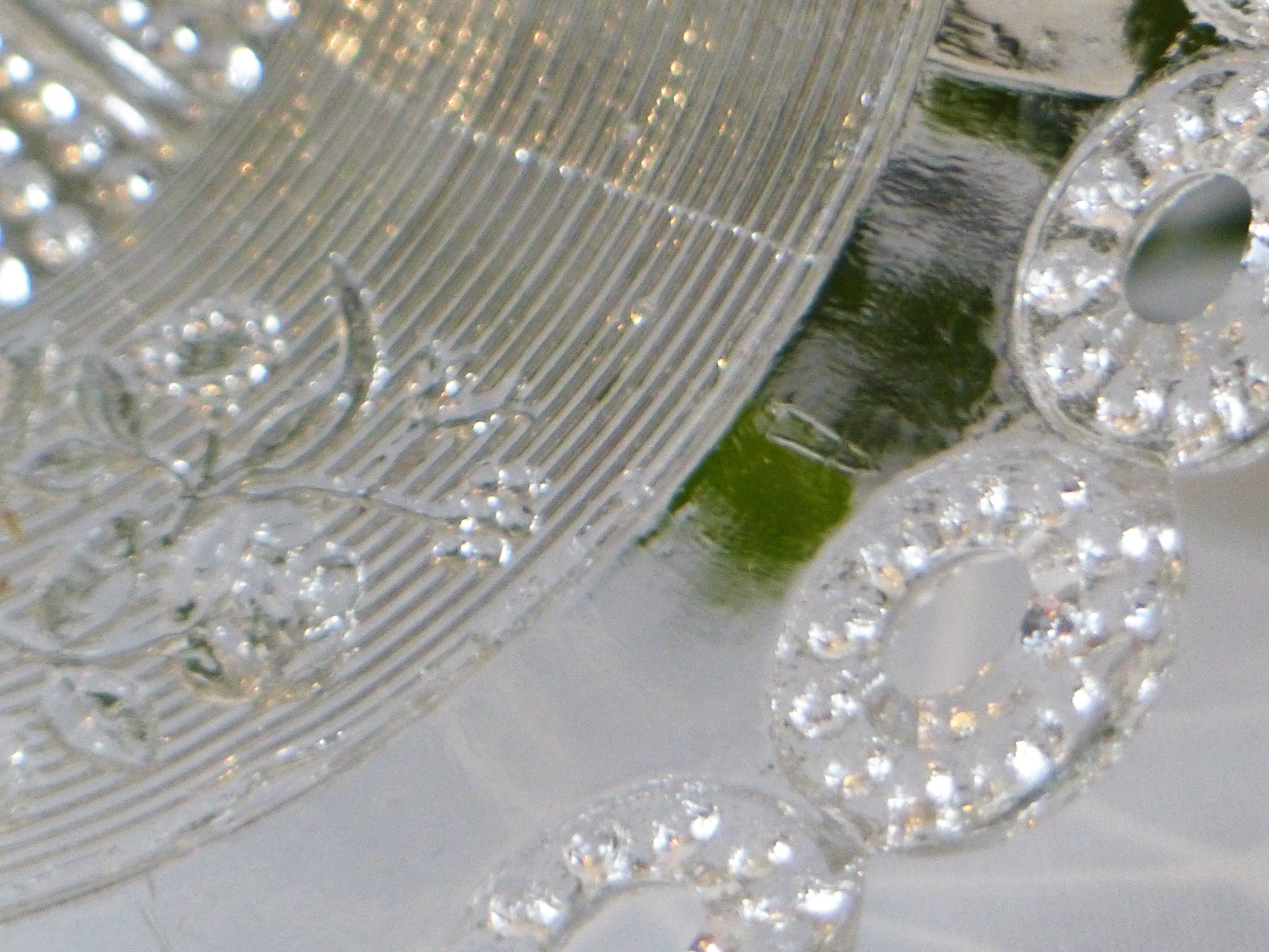 Fruit cup on foot moulded glass