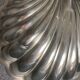 Large shell dish in silver metal Christofle Fleuron