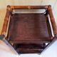 Rattan and wood shelf cabinet