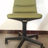 Green designer office armchair model s15 from Martin Stoll vintage 1970.