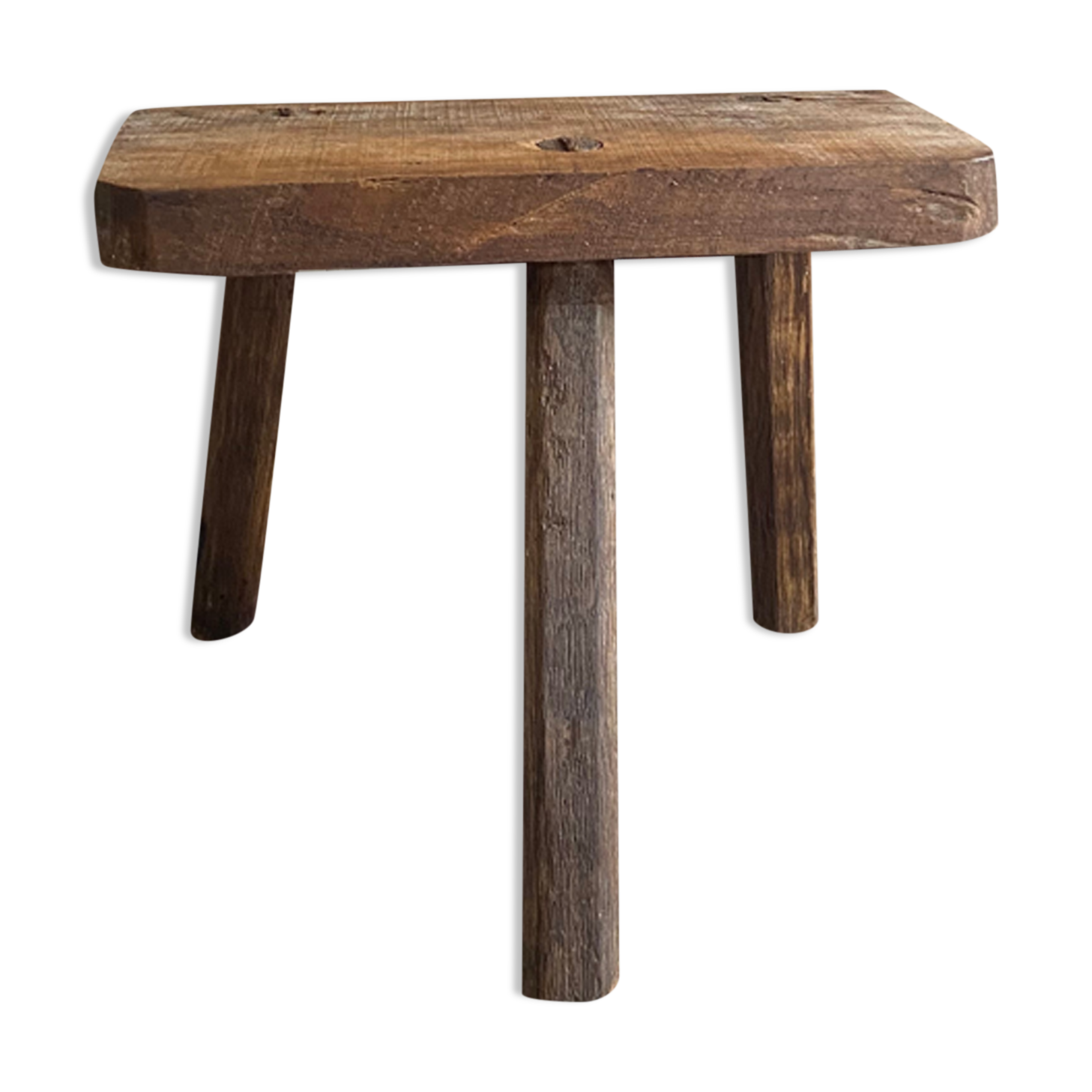 Antique tripod farm stool