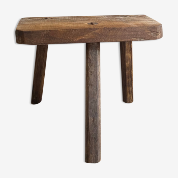 Antique tripod farm stool