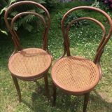 Chaises de bistrot cannage artisanal