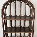 Vintage rattan shelf