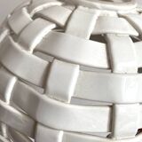 Hanging lampshade in barbotine ceramic - Italy