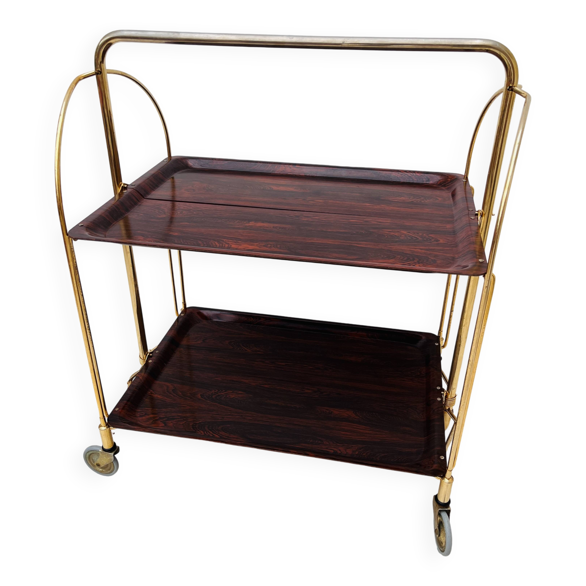 Gerinol golden serving trolley