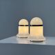 2 lampes de table en verre de Murano éditées par Reggiani