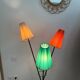 1950s metal tripod floor lamp, completely original
