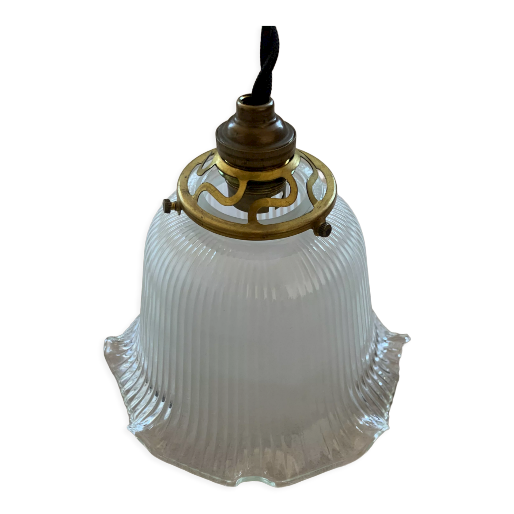 Old holophane lampshade