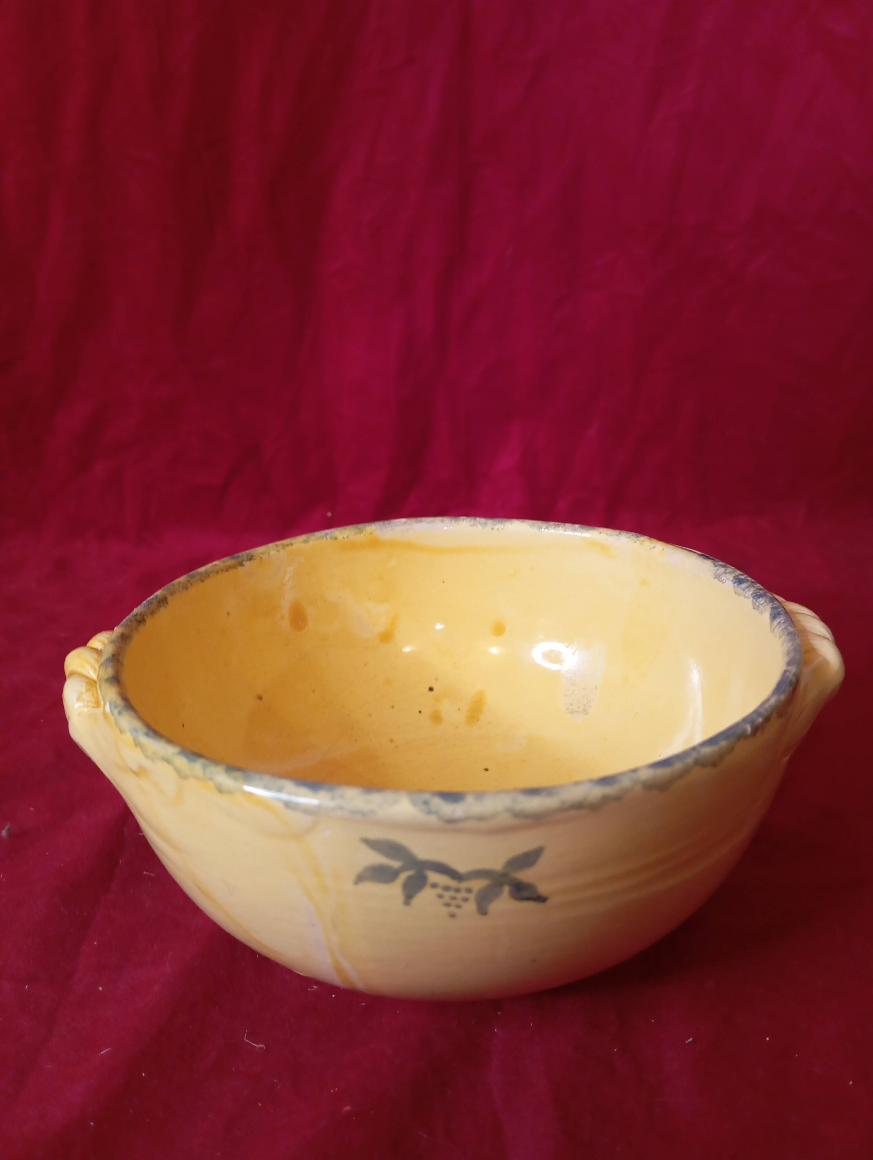 Ceramic bowl grignan pottery drôme