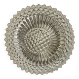 Vintage round molded glass ceiling light