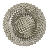 Vintage round molded glass ceiling light