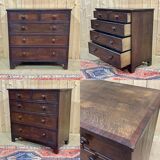 Commode anglaise du XIXème en chêne