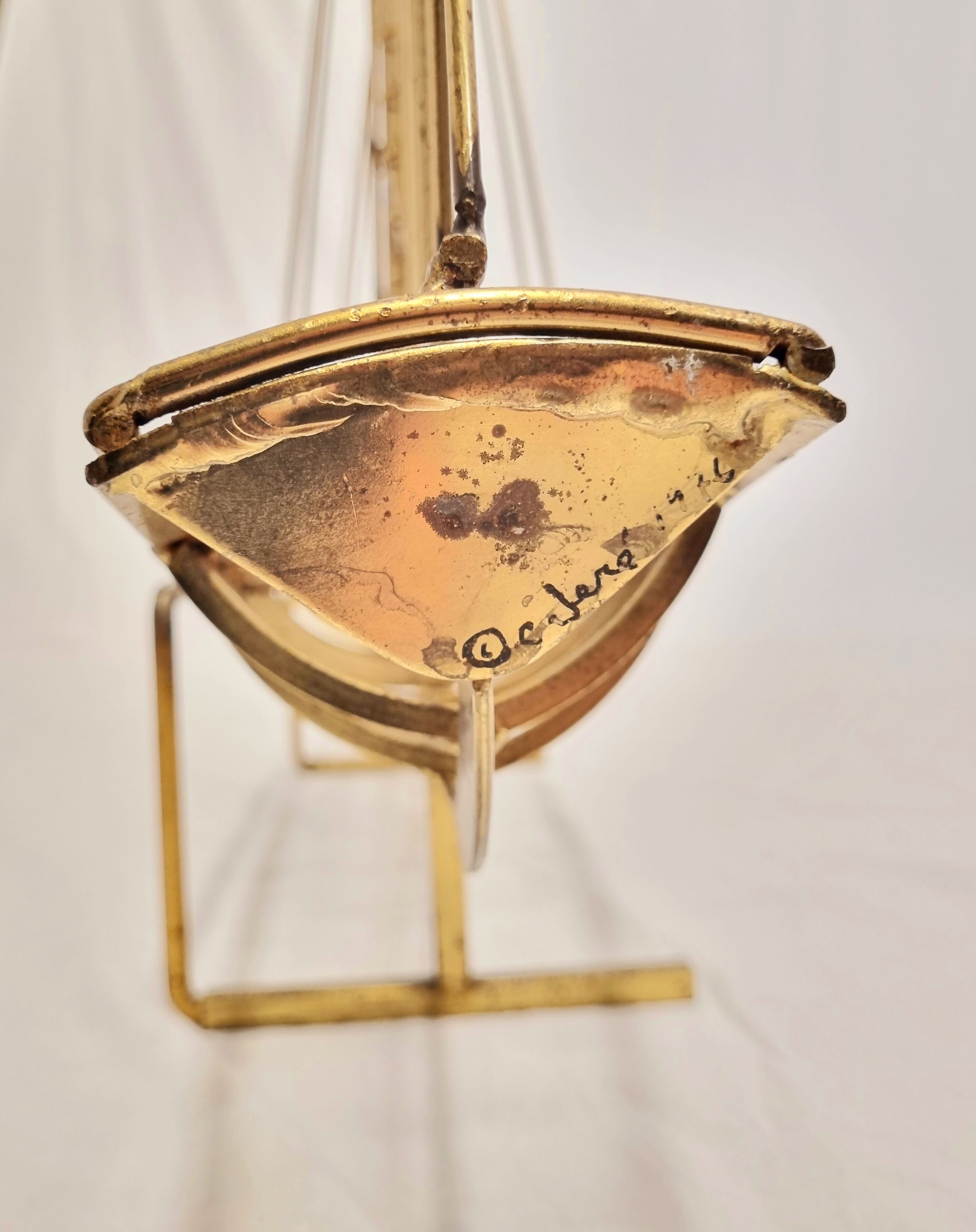 Sculptural Sailing Ship by Curtis Jeré, 1976