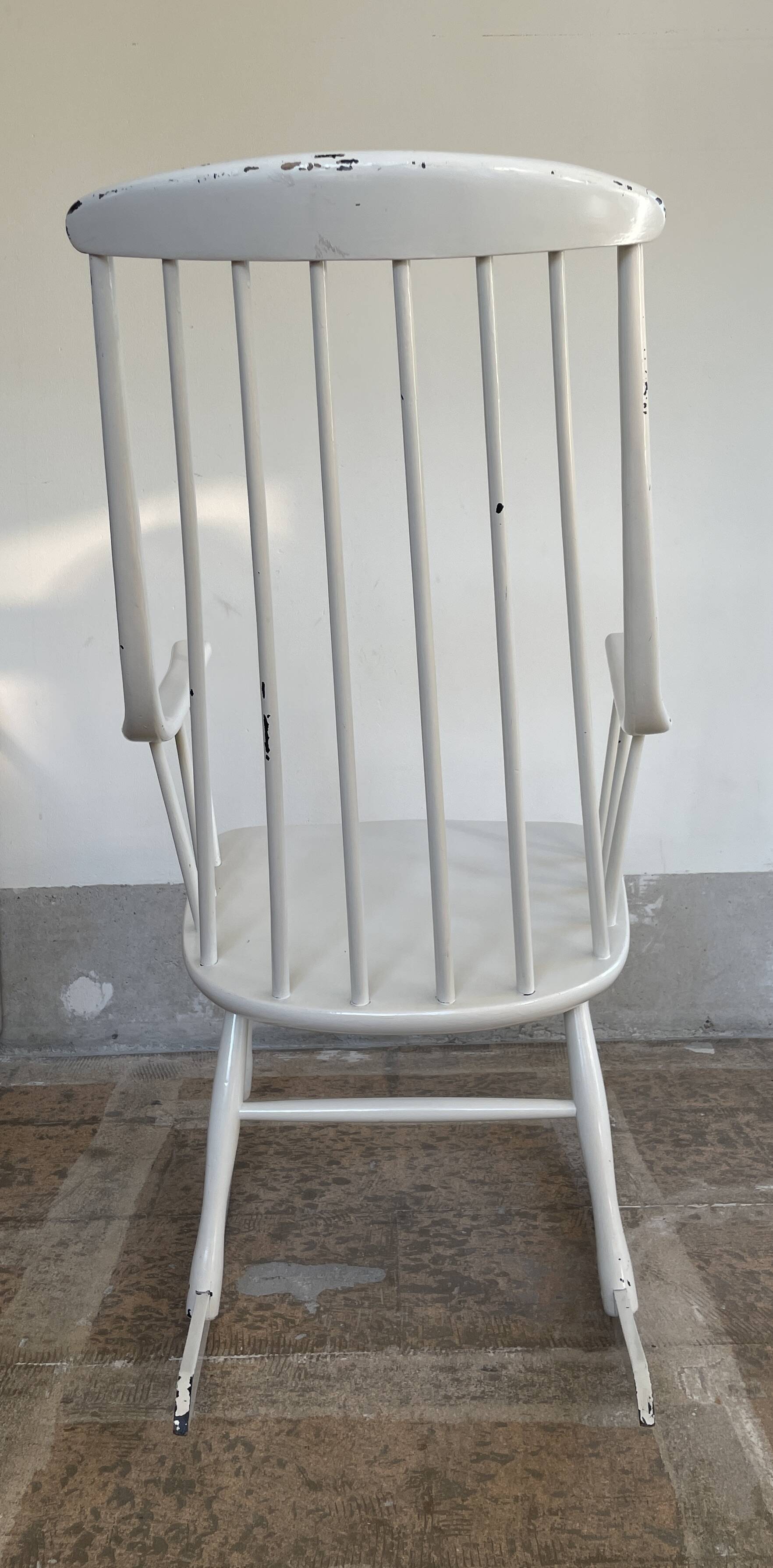 White Grandessa rocking chair by Lena Larson for Nesto