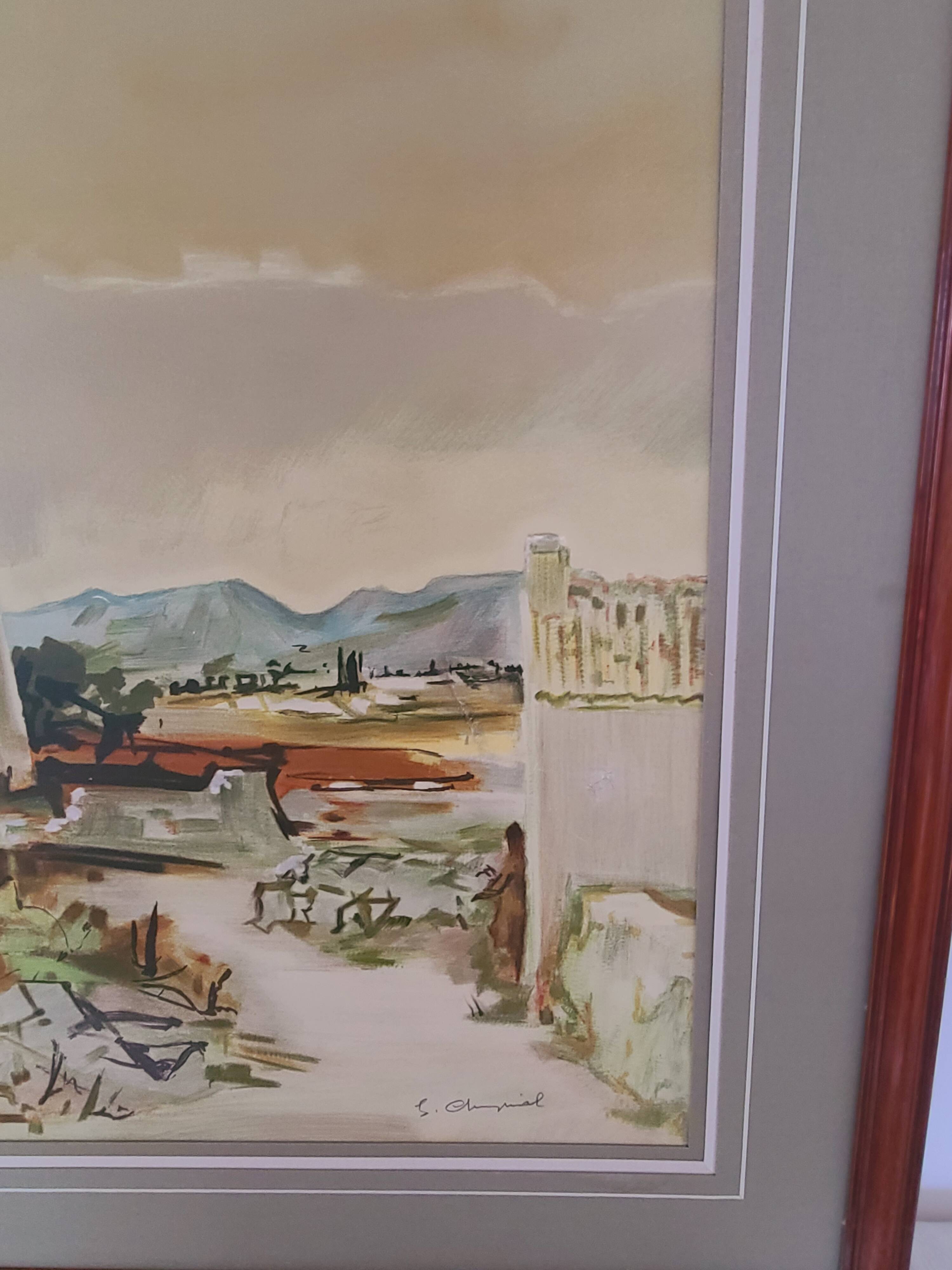 Provence by G. Cheyssial signed 110 x 79 cm
