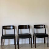 3 1930s leather chairs
