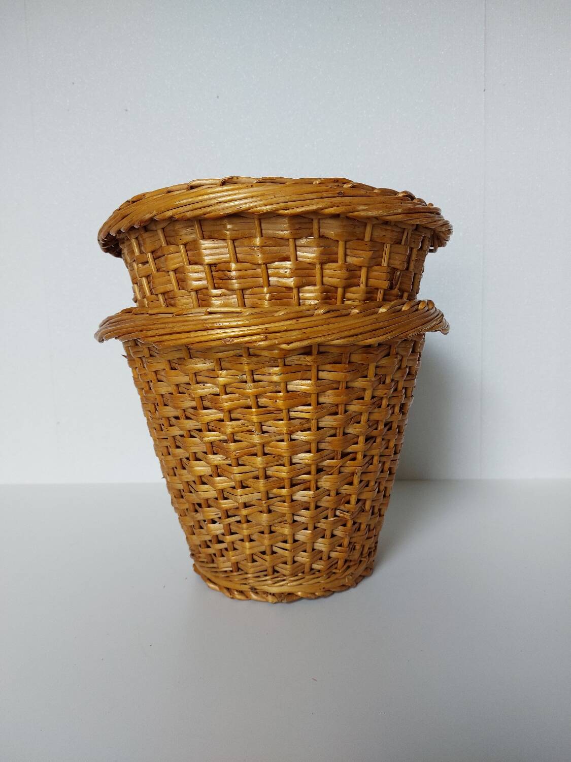 Woven Wicker Plant Pots