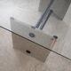 Glass coffee table, Italian design, 1960s, made in Italy