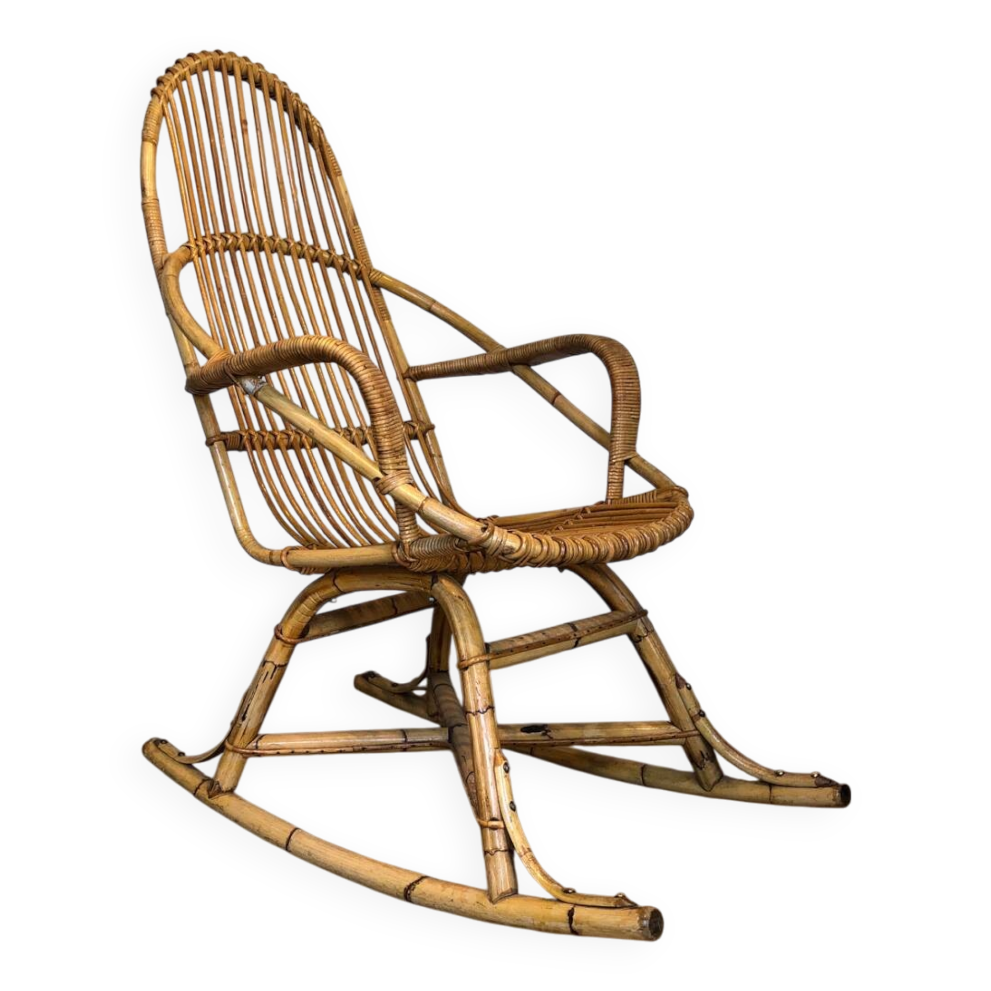 Rattan rocking chair