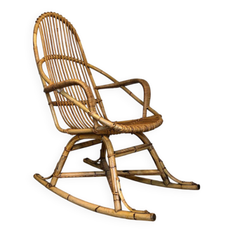 Rocking-chair rotin