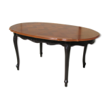 Oval table of style Louis XV cherrywood
