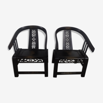 Lot de 2 chaises ming qing teck