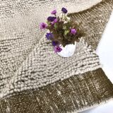 7x10 Dark Green White Handmade Wool Turkish Rug, 200x300Cm SK 242094