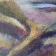 Vintage Moody Impressionist Oil Landscape Painting