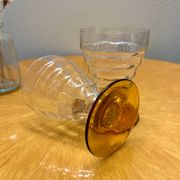 Set of 2 vintage Art Deco glasses