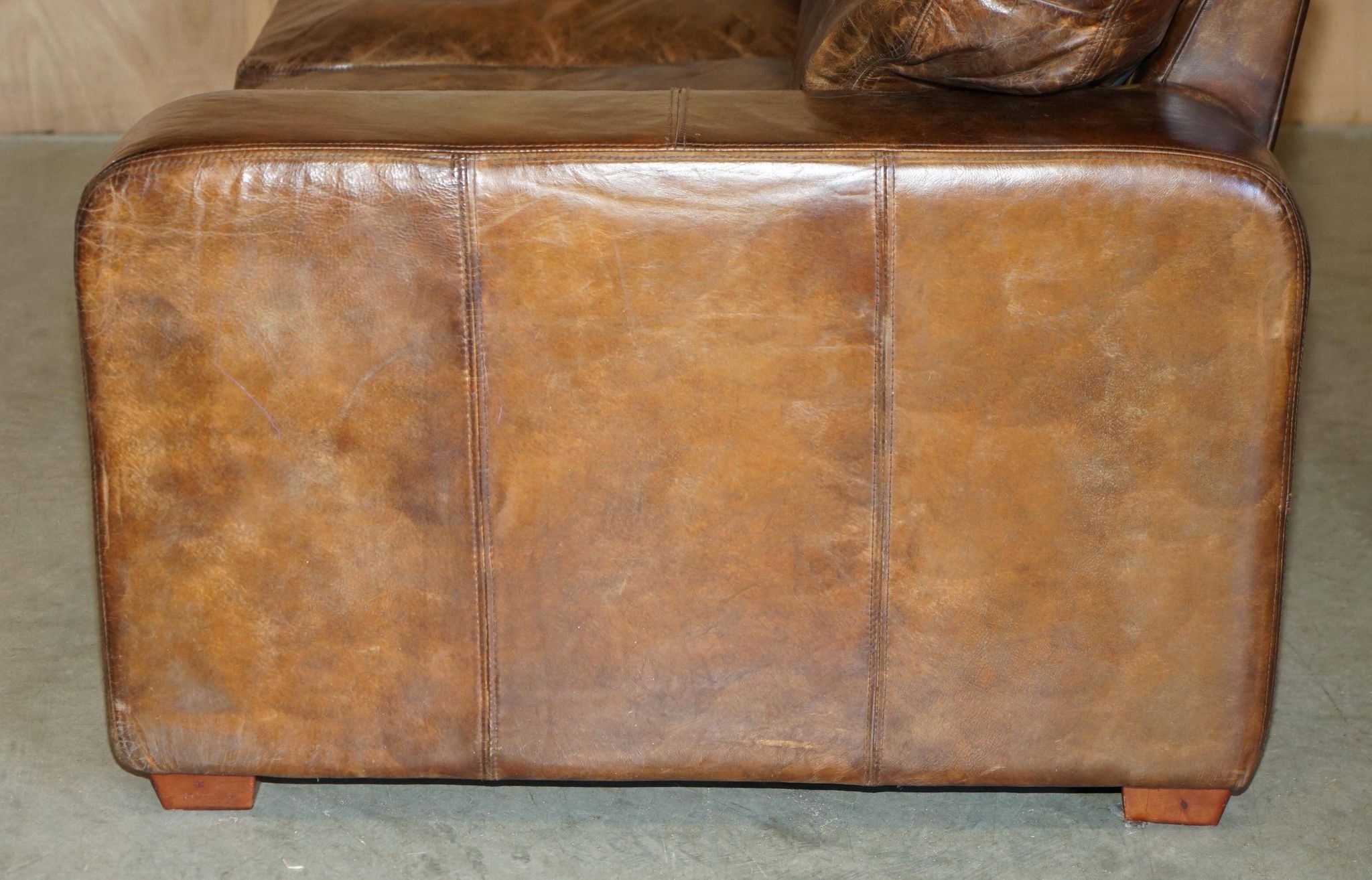 Halo Soho Heritage Leather Biker Sofa by Timothy Oulton