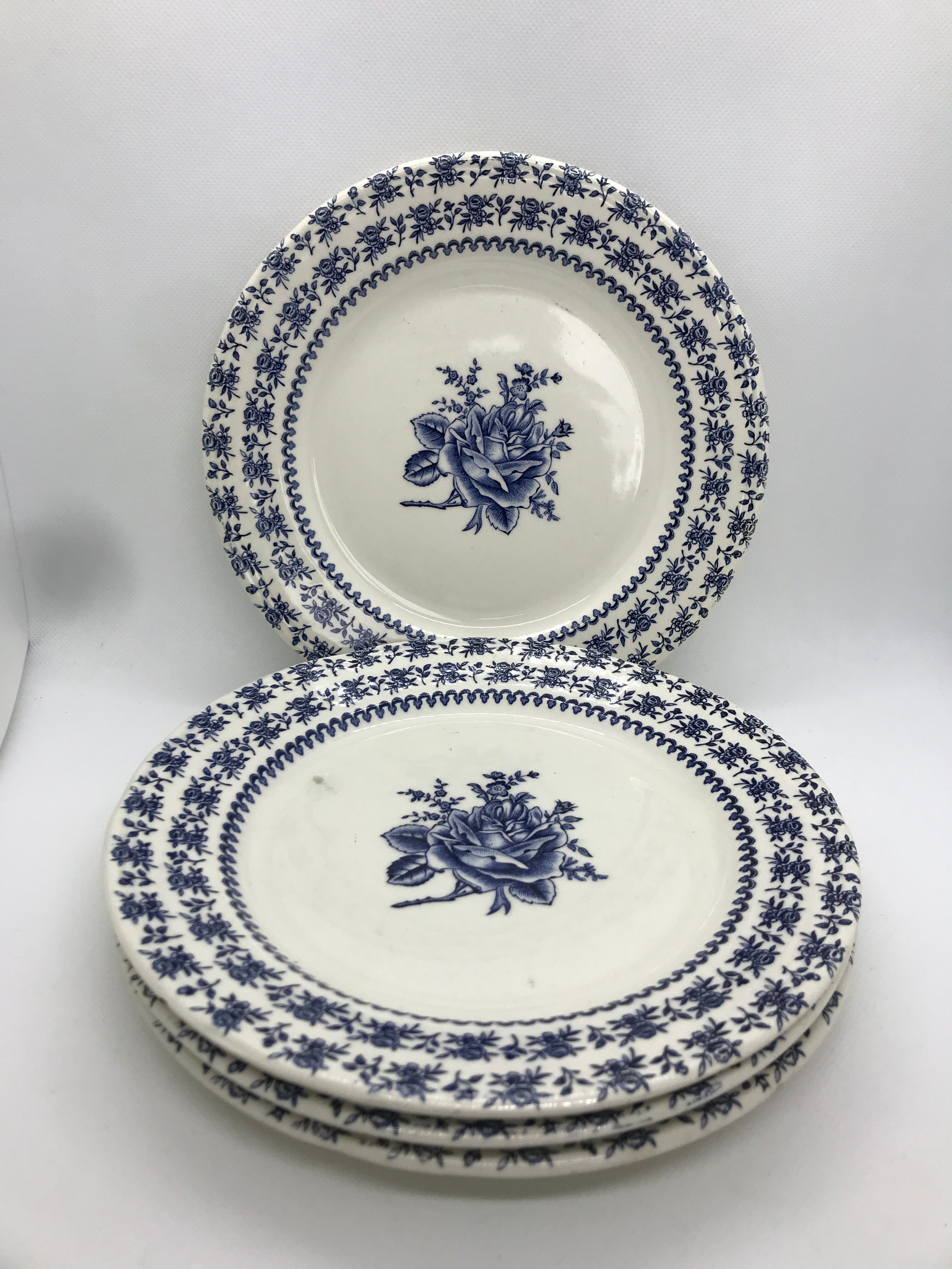 Set of 4 luneville dessert plates