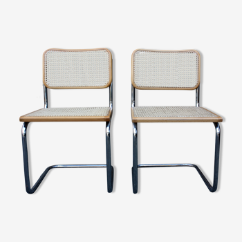 Set de 2 chaises B 32 Marcel Breuer