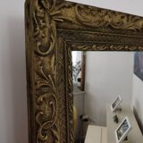Miroir doré style Louis XIII - 58x48cm