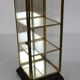 Vintage display case for miniature or jewelry brass and glass